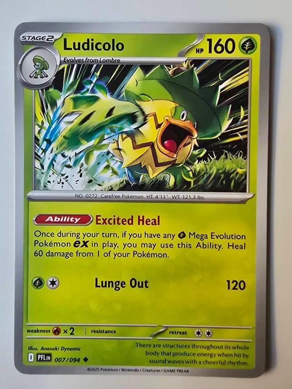LUDICOLO (PHANTASMAL FLAMES 007/094) (POKÉMON) (TRADING CARD)