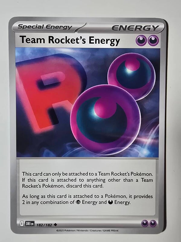 TEAM ROCKET'S ENERGY (DESTINED RIVALS 182/182) (TRADING CARD)