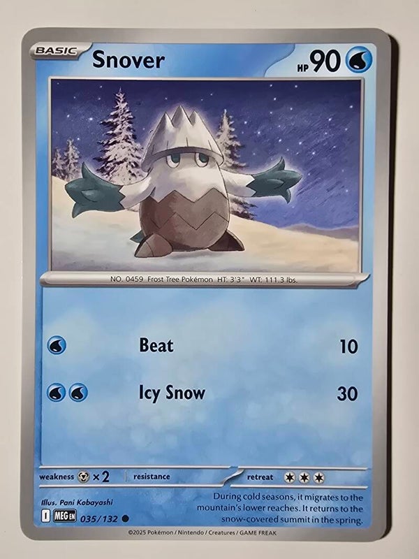 SNOVER (MEGA EVOLUTION 035/132) (POKÉMON) (TRADING CARD)