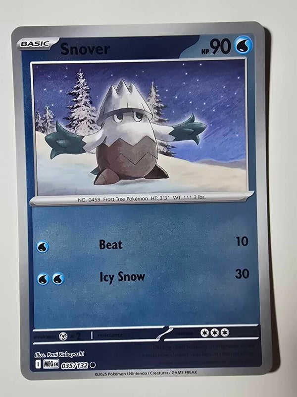 SNOVER (MEGA EVOLUTION 035/132) (REVERSE HOLO) (POKÉMON) (TRADING CARD)