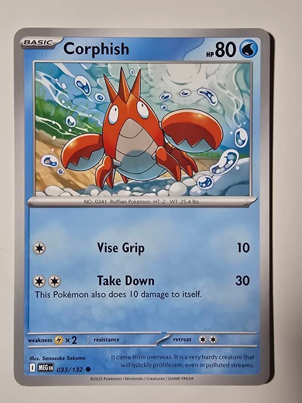 CORPHISH (MEGA EVOLUTION 033/132) (POKÉMON) (TRADING CARD)