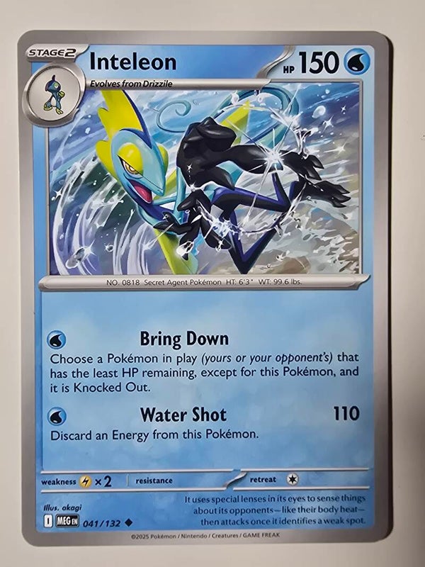 INTELEON (MEGA EVOLUTION 041/132) (POKÉMON) (TRADING CARD)