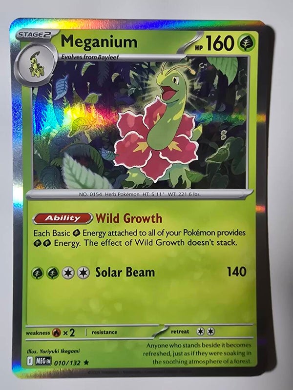 MEGANIUM (MEGA EVOLUTION 010/132) (HOLO) (POKÉMON) (TRADING CARD)
