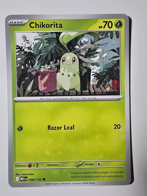 CHIKORITA (MEGA EVOLUTION 008/132) (POKÉMON) (TRADING CARD)