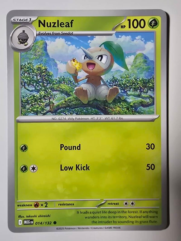 NUZLEAF (MEGA EVOLUTION 014/132) (POKÉMON) (TRADING CARD)