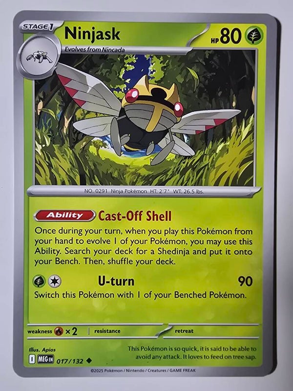 NINJASK (MEGA EVOLUTION 017/132) (POKÉMON) (TRADING CARD)