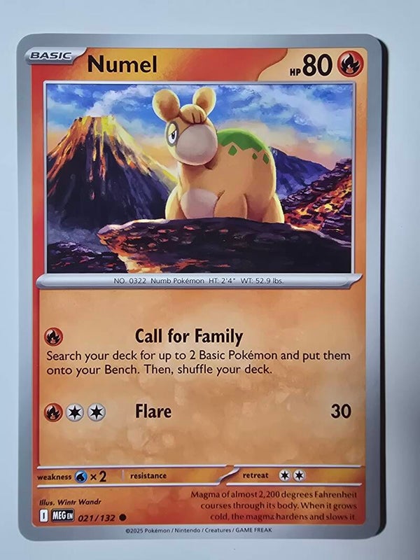 NUMEL (MEGA EVOLUTION 021/132) (POKÉMON) (TRADING CARD)