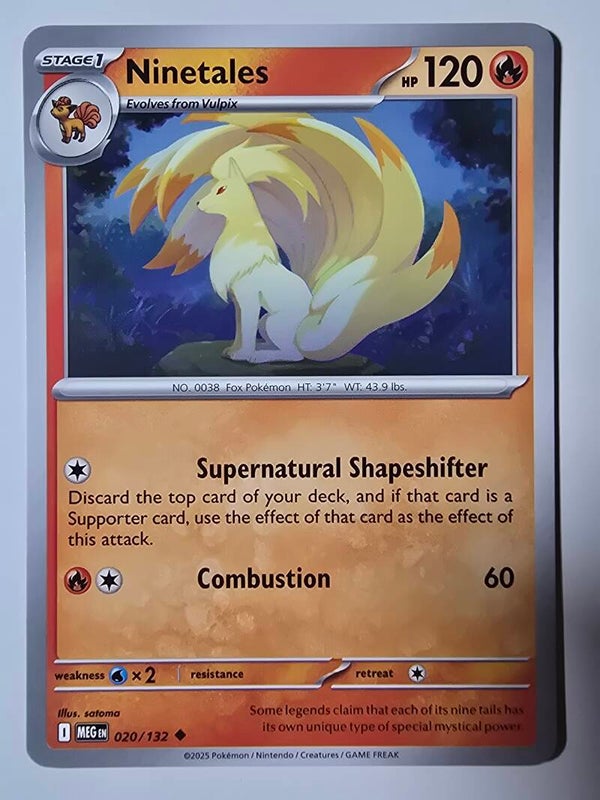 NINETALES (MEGA EVOLUTION 020/132) (POKÉMON) (TRADING CARD)