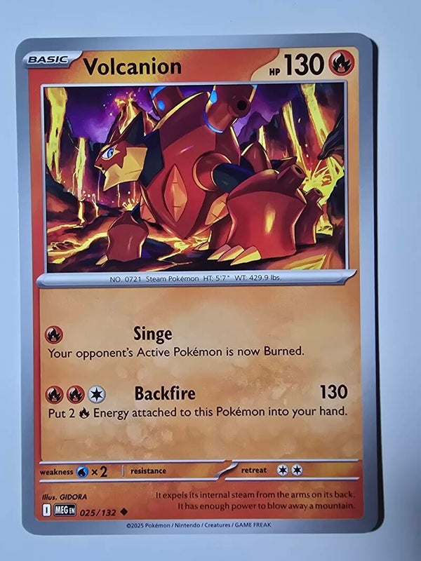 VOLCANION (MEGA EVOLUTION 025/132) (POKÉMON) (TRADING CARD)