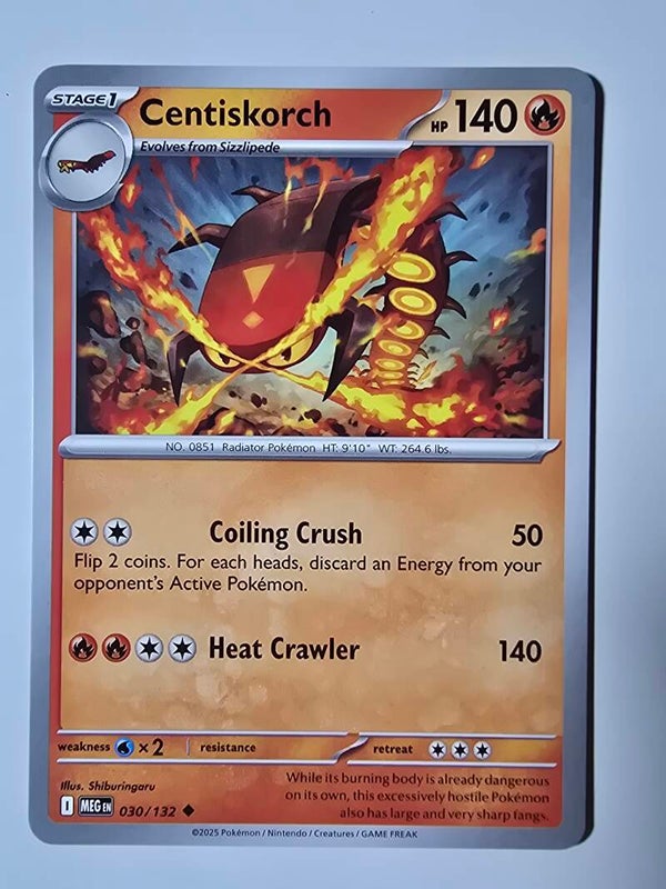 CENTISKORCH (MEGA EVOLUTION 030/132) (POKÉMON) (TRADING CARD)