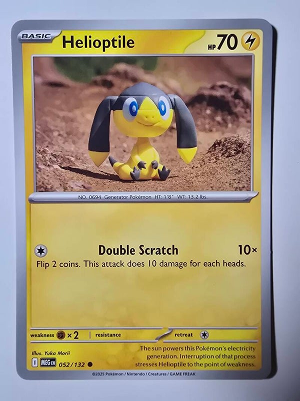 HELIOPTILE (MEGA EVOLUTION 052/132) (POKÉMON) (TRADING CARD)