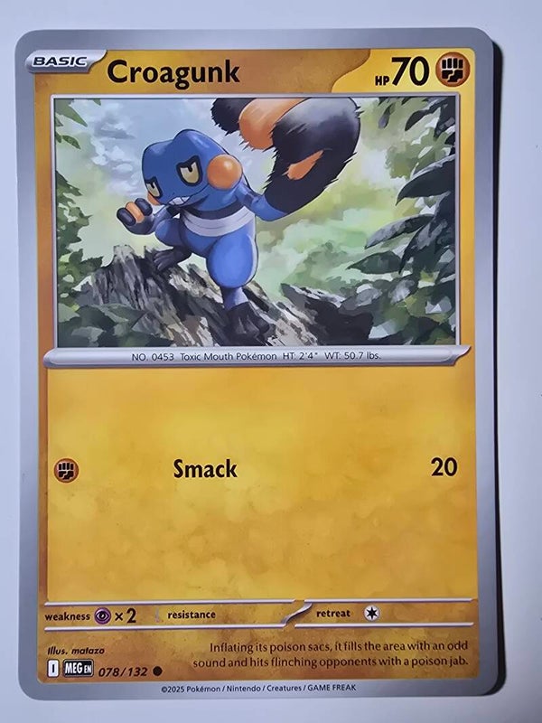 CROAGUNK (MEGA EVOLUTION 078/132) (POKÉMON) (TRADING CARD)