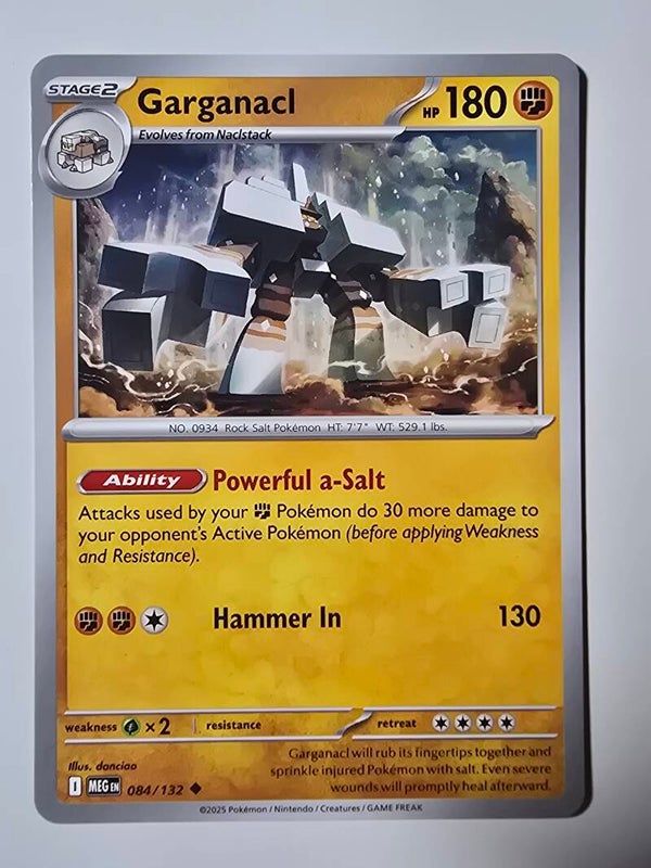 GARGANACL (MEGA EVOLUTION 084/132) (POKÉMON) (TRADING CARD)