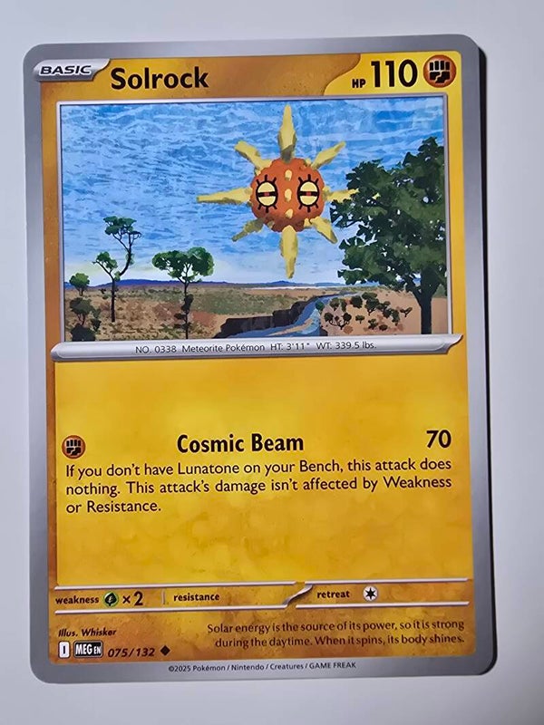 SOLROCK (MEGA EVOLUTION 075/132) (POKÉMON) (TRADING CARD)