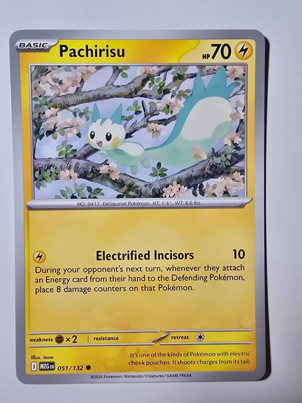 PACHIRISU (MEGA EVOLUTION 051/132) (POKÉMON) (TRADING CARD)