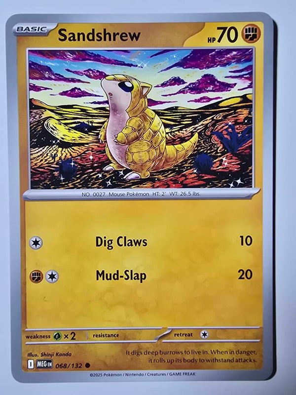 SANDSHREW (MEGA EVOLUTION 068/132) (POKÉMON) (TRADING CARD)