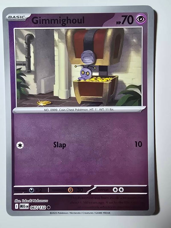 GIMMIGHOUL (MEGA EVOLUTION 067/132) (REVERSE HOLO) (POKÉMON) (TRADING CARD)