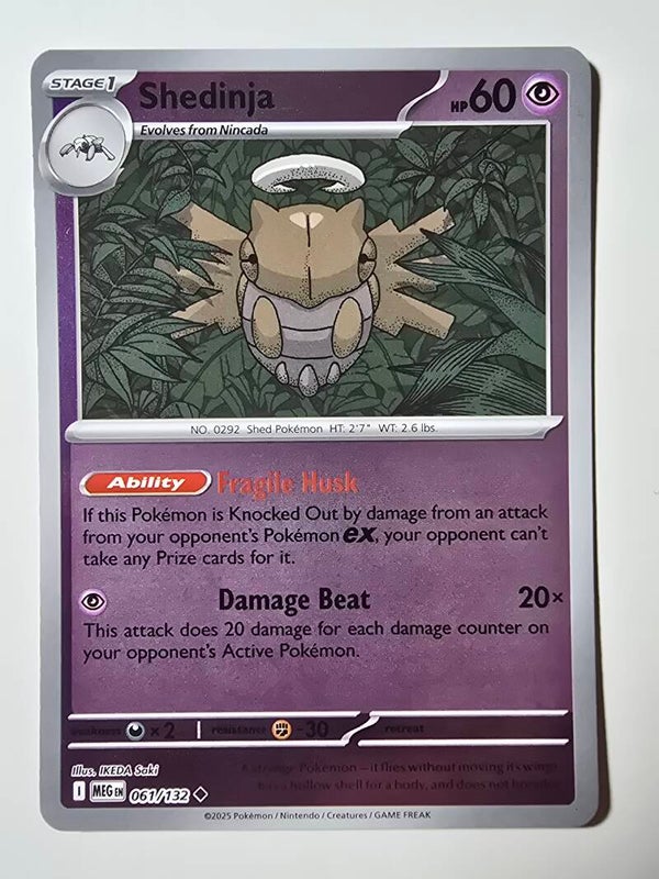 SHEDINJA (MEGA EVOLUTION 061/132) (REVERSE HOLO) (POKÉMON) (TRADING CARD)