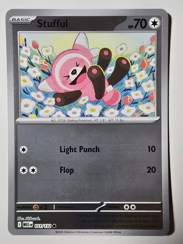 STUFFUL (MEGA EVOLUTION 111/132) (REVERSE HOLO) (POKÉMON) (TRADING CARD)