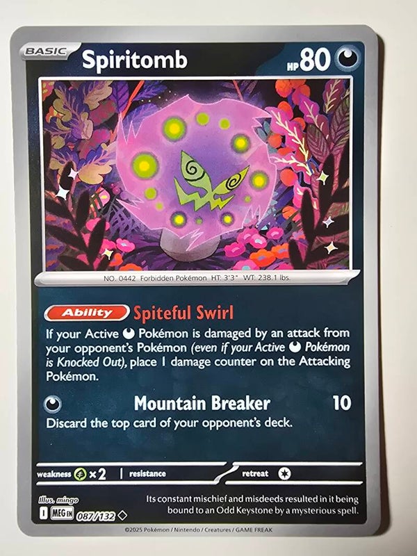 SPIRITOMB (MEGA EVOLUTION 087/132) (REVERSE HOLO) (POKÉMON) (TRADING CARD)