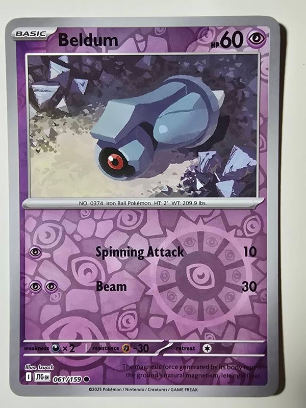 BELDUM (JOURNEY TOGETHER 061/159) (REVERSE HOLO) (POKÉMON) (TRADING CARD)