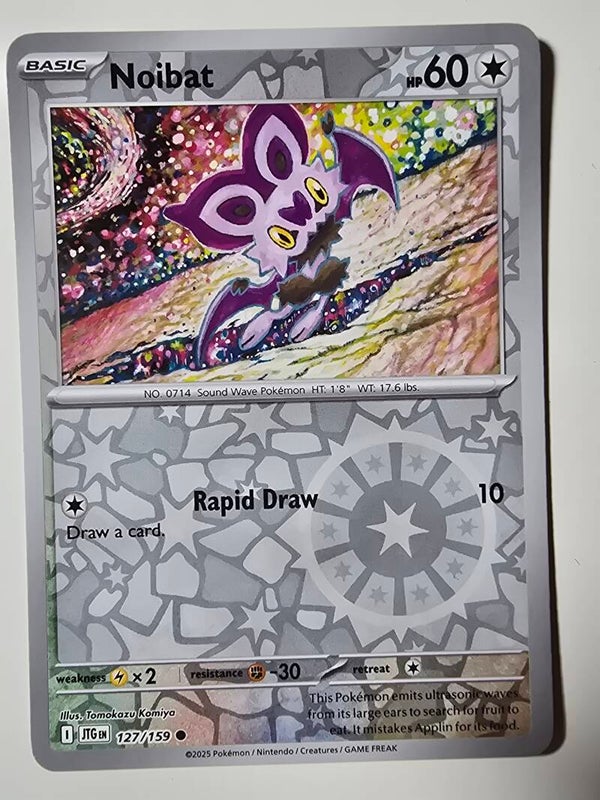 NOIBAT (JOURNEY TOGETHER 127/159) (REVERSE HOLO) (POKÉMON) (TRADING CARD)