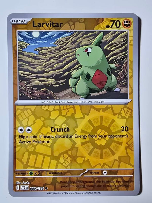 LARVITAR (JOURNEY TOGETHER 080/159) (REVERSE HOLO) (POKÉMON) (TRADING CARD)