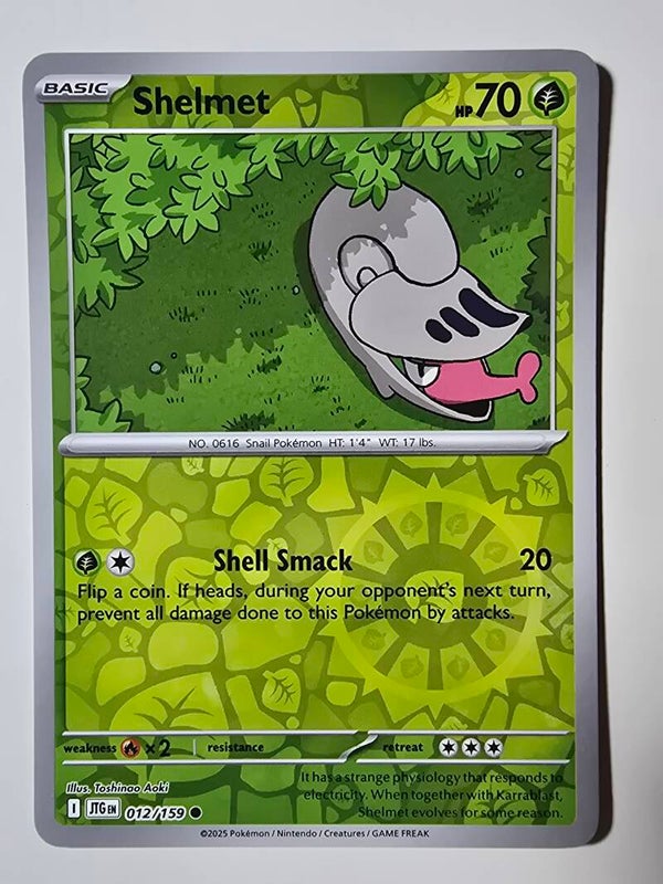 SHELMET (JOURNEY TOGETHER 012/159) (REVERSE HOLO) (POKÉMON) (TRADING CARD)