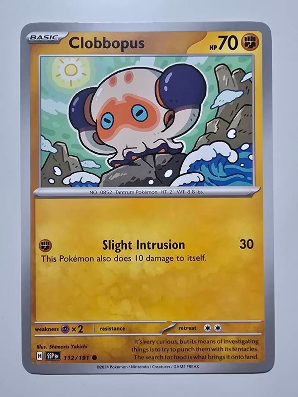 CLOBBOPUS (SURGING SPARKS 112/191) (TRADING CARD)