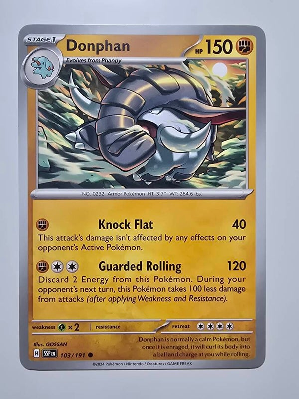 DONPHAN (SURGING SPARKS 103/191) (TRADING CARD)