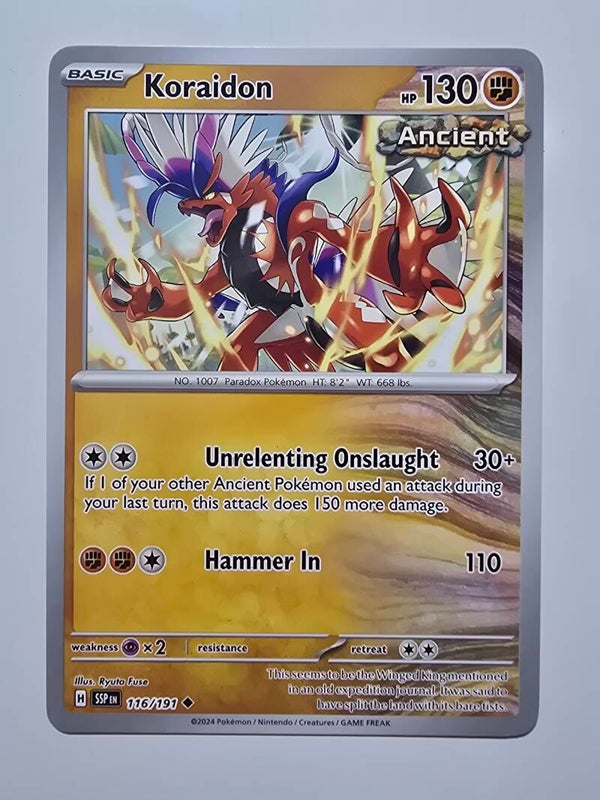 KORAIDON (SURGING SPARKS 116/191) (TRADING CARD)