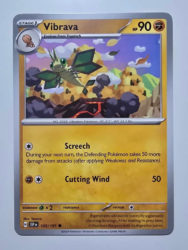VIBRAVA (SURGING SPARKS 105/191) (TRADING CARD)