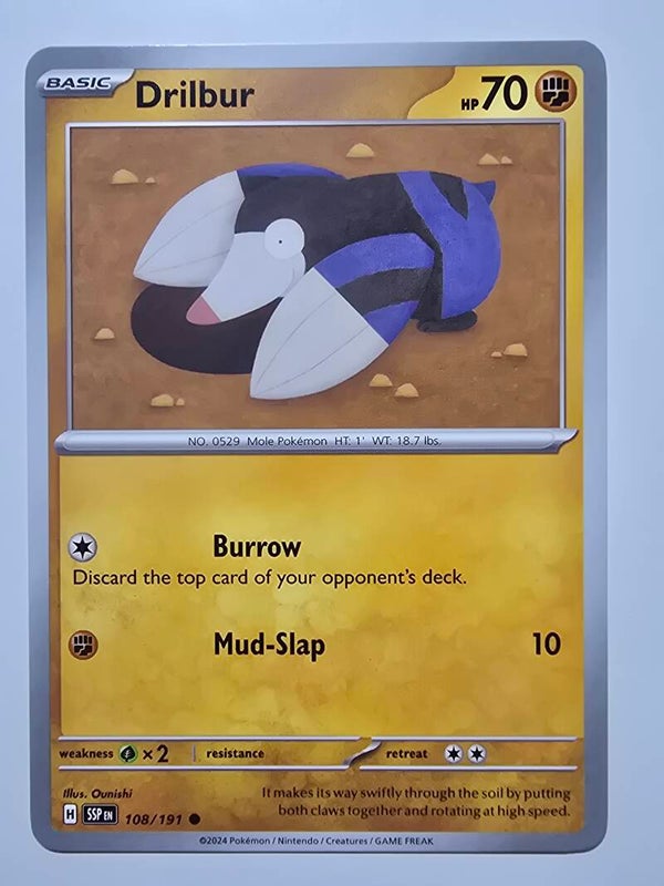 DRILBUR (SURGING SPARKS 108/191) (TRADING CARD)