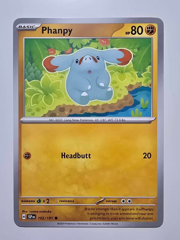 PHANPY (SURGING SPARKS 102/191) (TRADING CARD)