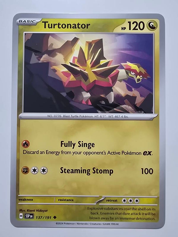 TURTONATOR (SURGING SPARKS 137/191) (TRADING CARD)