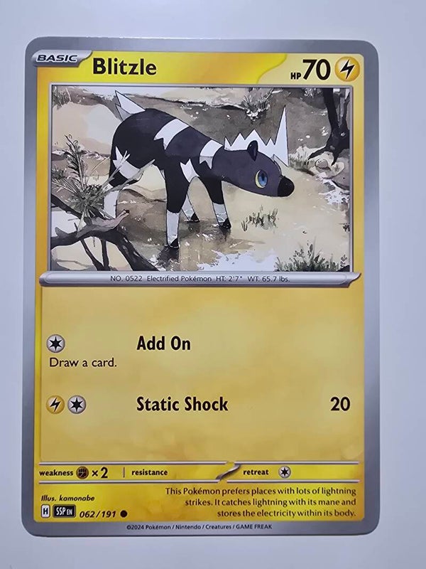 BLITZLE (SURGING SPARKS 062/191) (TRADING CARD)