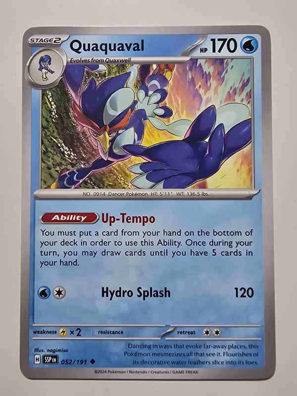 QUAQUAVAL (SURGING SPARKS 052/191) (TRADING CARD)