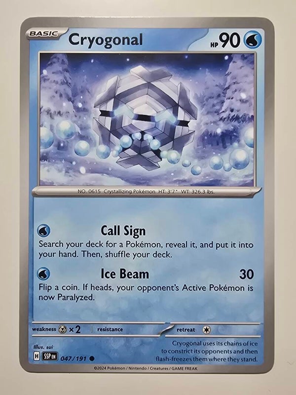 CRYOGONAL (SURGING SPARKS 047/191) (TRADING CARD)