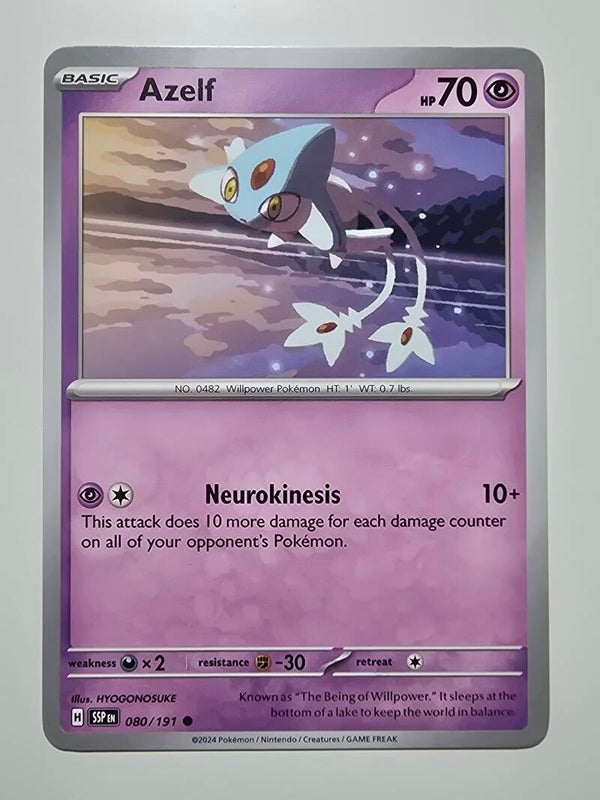 AZELF (SURGING SPARKS 080/191) (TRADING CARD)