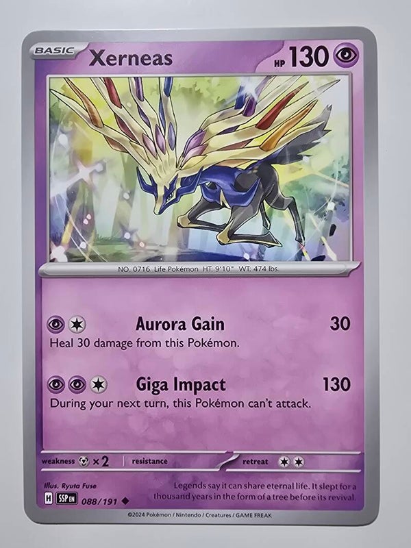 XERNEAS (SURGING SPARKS 088/191) (TRADING CARD)