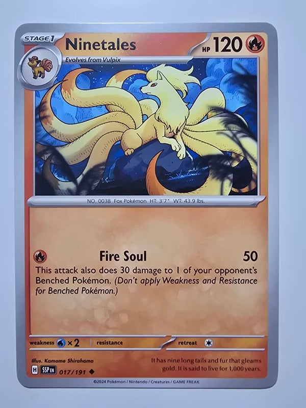 NINETALES (SURGING SPARKS 017/191) (TRADING CARD)