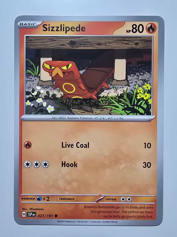 SIZZLIPEDE (SURGING SPARKS 027/191) (TRADING CARD)