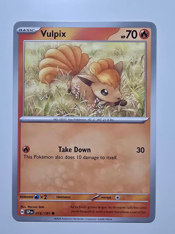 VULPIX (SURGING SPARKS 016/191) (TRADING CARD)