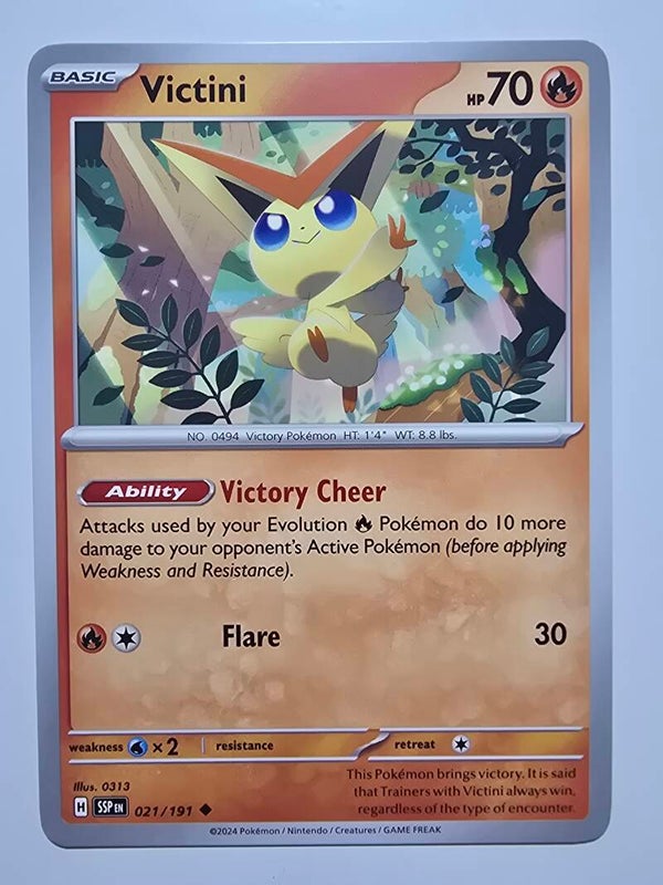 VICTINI (SURGING SPARKS 021/191) (TRADING CARD)