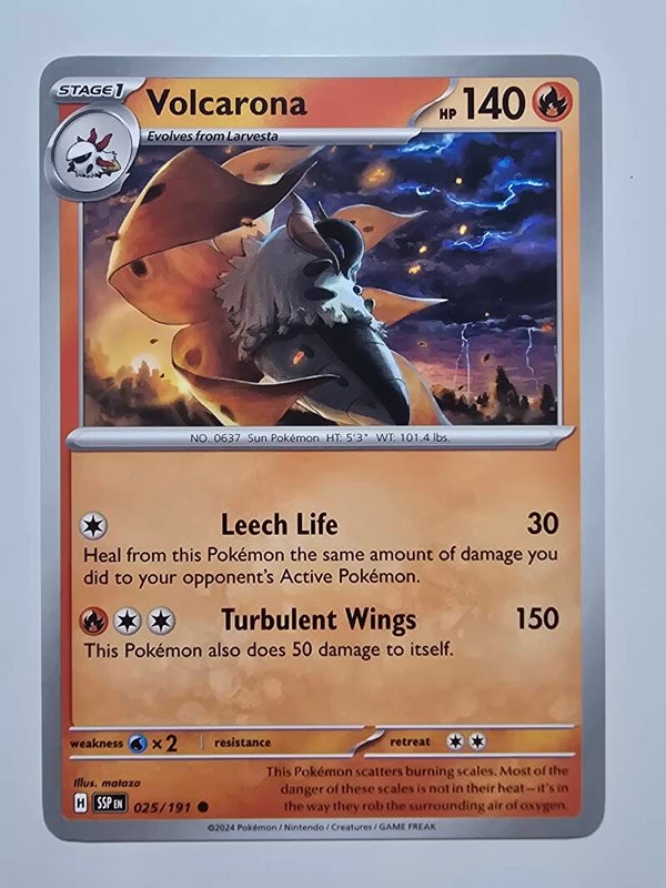 VOLCARONA (SURGING SPARKS 025/191) (TRADING CARD)