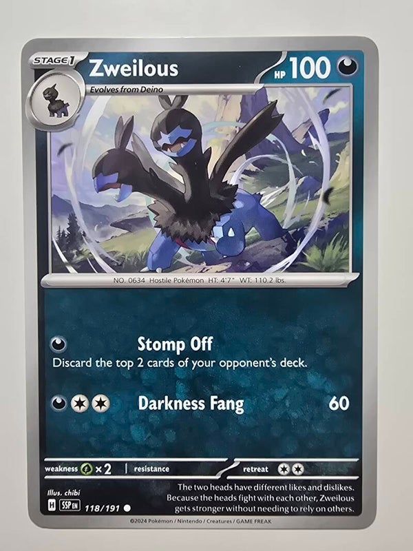 ZWEILOUS (SURGING SPARKS 118/191) (TRADING CARD)