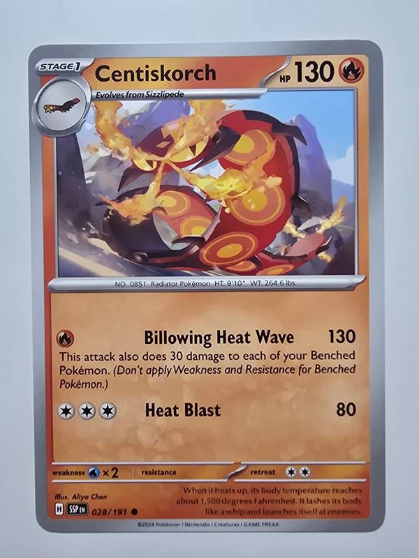 CENTISKORCH (SURGING SPARKS 028/191) (TRADING CARD)