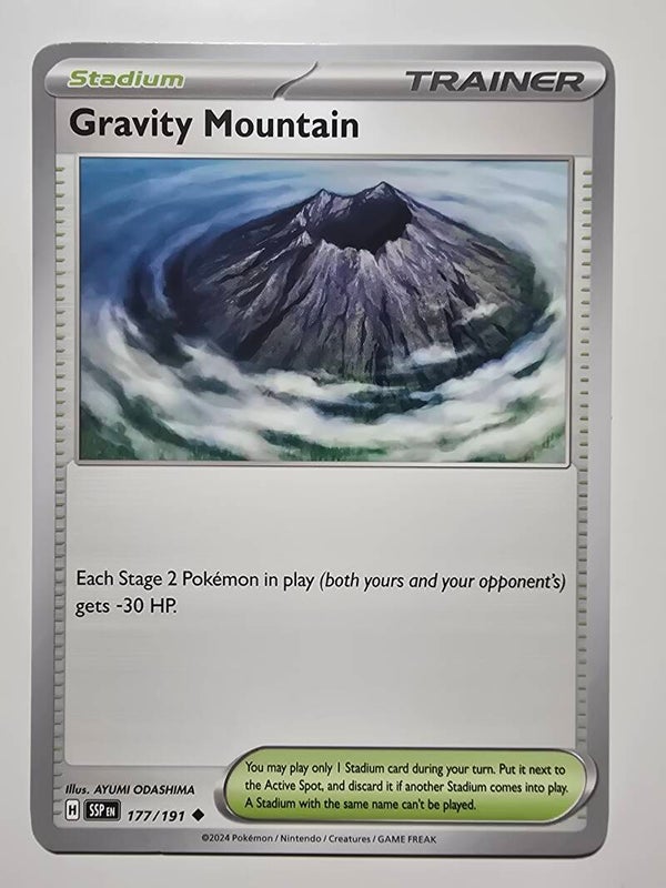GRAVITY MOUNTAIN (SURGING SPARKS 177/191) (TRADING CARD)