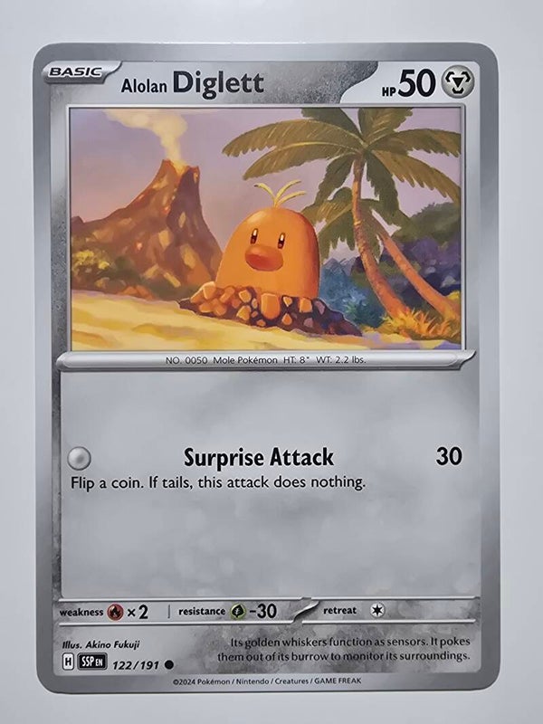 ALOLAN DIGLETT (SURGING SPARKS 122/191) (TRADING CARD)