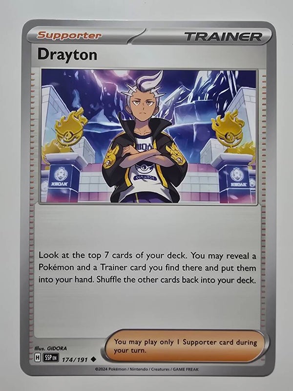DRAYTON (SURGING SPARKS 174/191) (TRADING CARD)